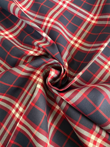 100% Cotton Twill Scottish Tartan Plaid Fabric