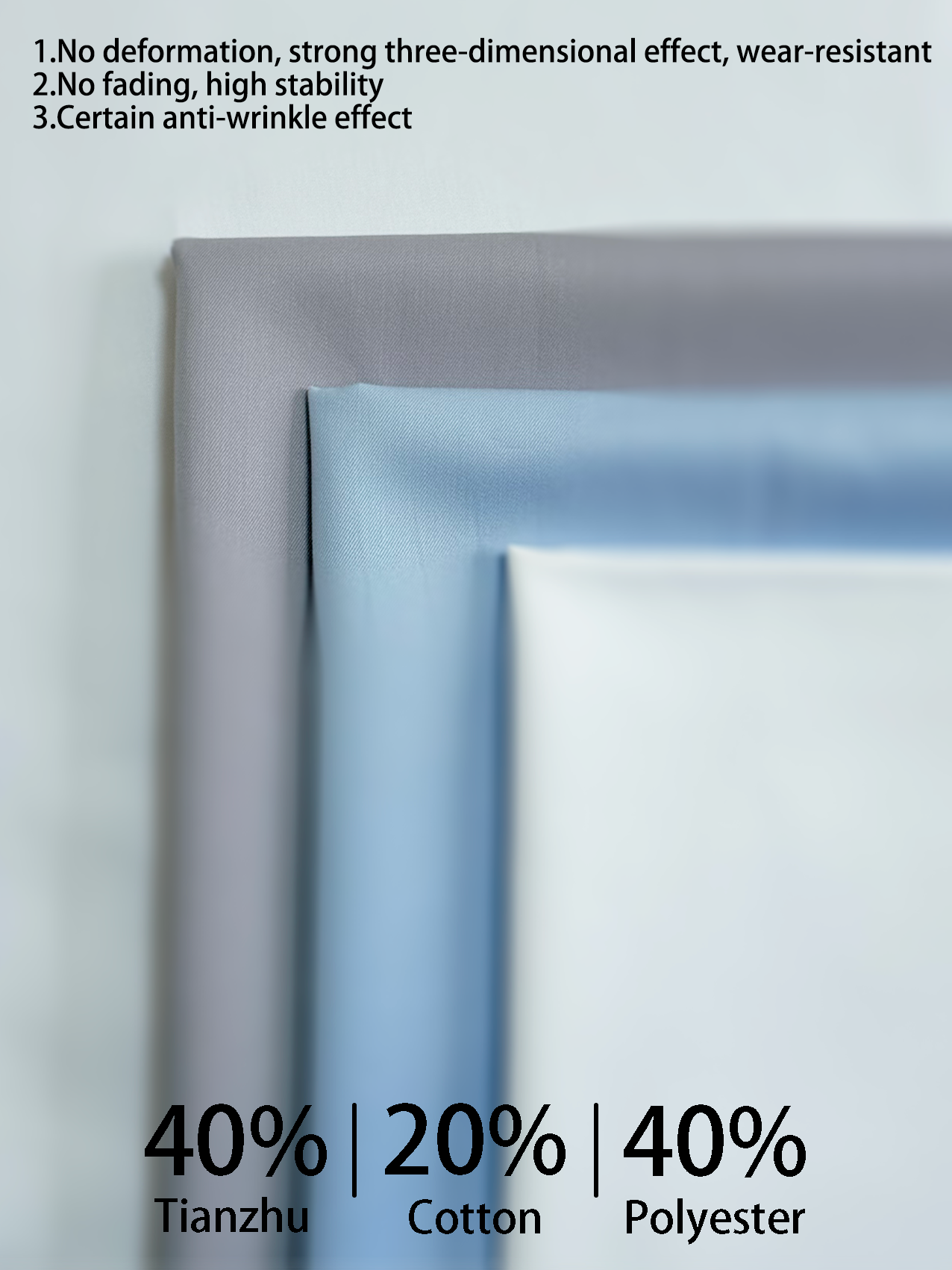 Non-Iron Ready-to-Wear Bamboo Cotton-Polyester Fabric