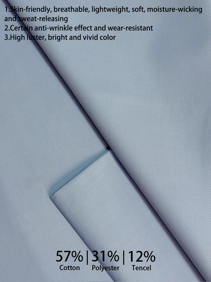 Non-Iron Cotton Polyester Tencel Blend Shirting Fabric