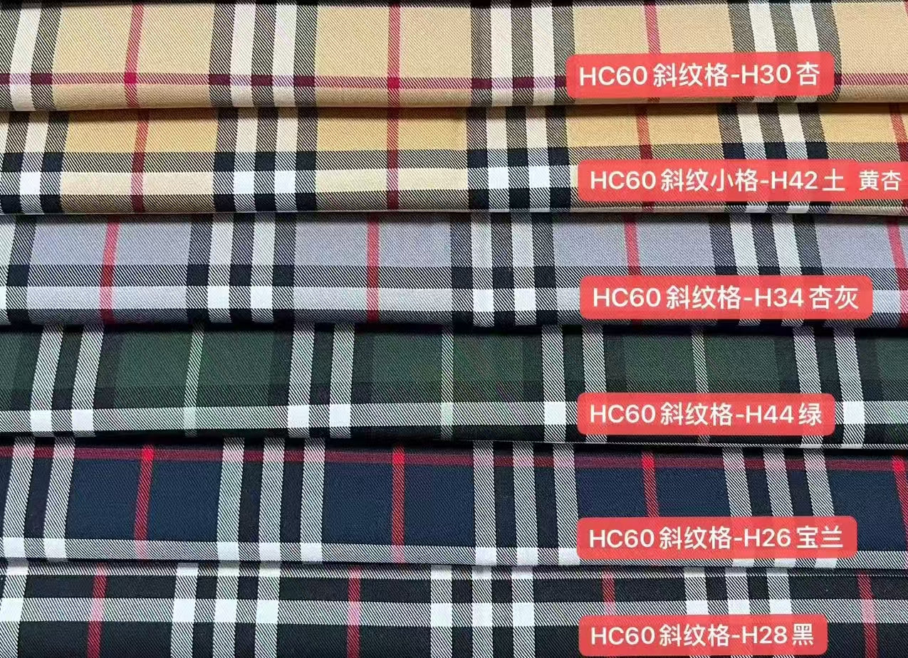 100% Cotton Twill Scottish Tartan Plaid Fabric