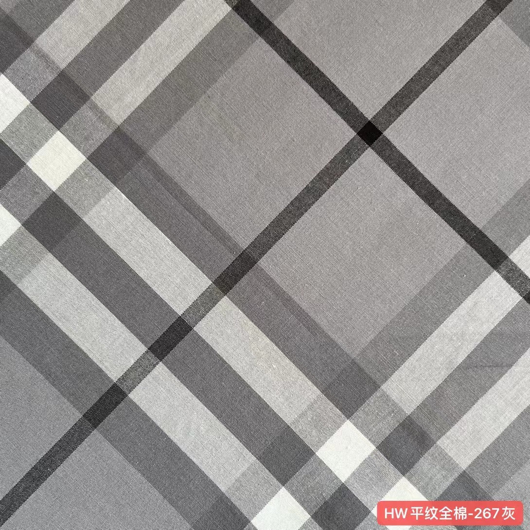 100% Cotton Plain Weave Scottish Tartan Plaid Fabric