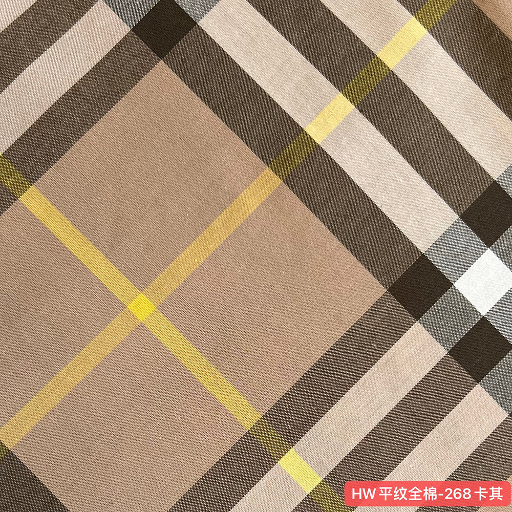 100% Cotton Plain Weave Scottish Tartan Plaid Fabric