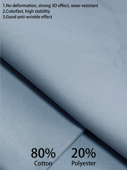 Non-Iron CVC (Cotton-Polyester Blend) Garment Fabric