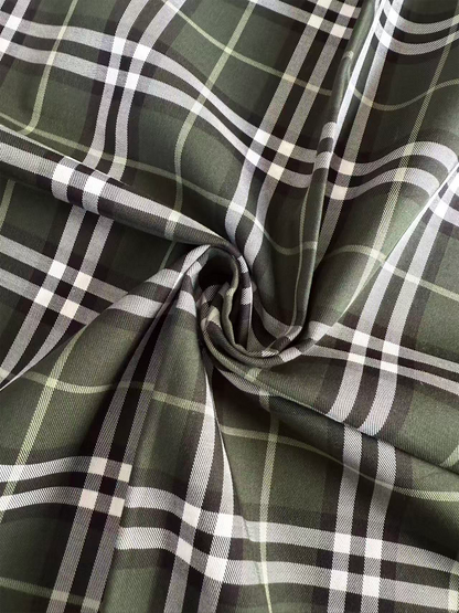 100% Cotton Twill Scottish Tartan Plaid Fabric