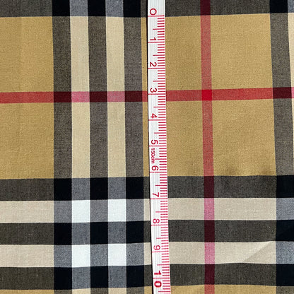 100% Cotton Plain Weave Scottish Tartan Plaid Fabric