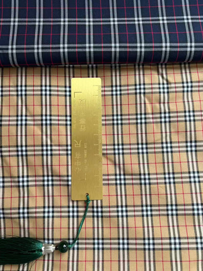 100% Cotton Plain Weave Scottish Tartan Plaid Fabric