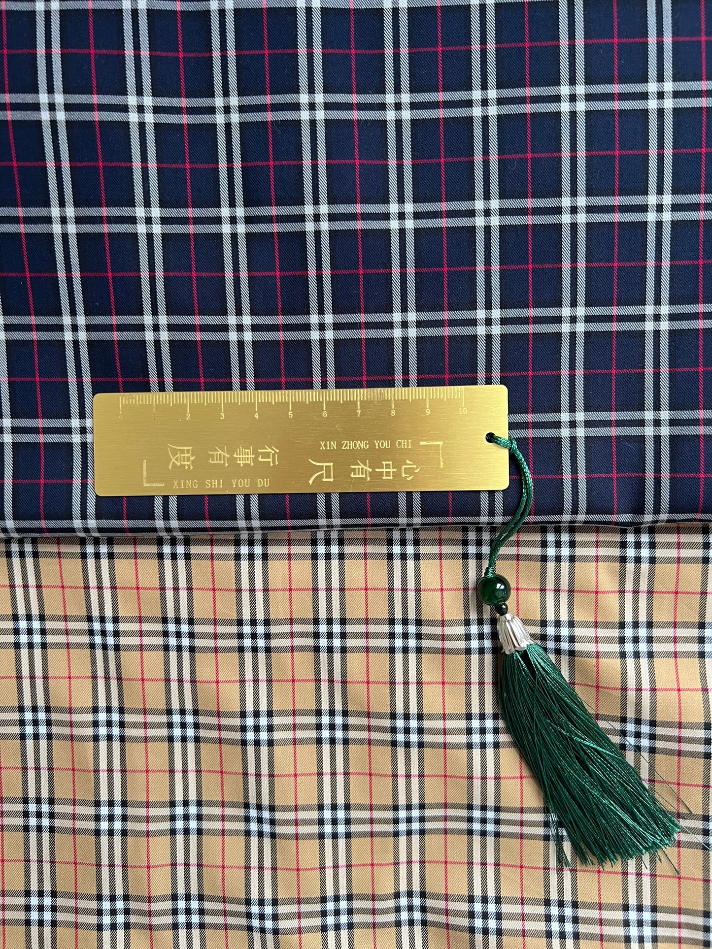 100% Cotton Plain Weave Scottish Tartan Plaid Fabric